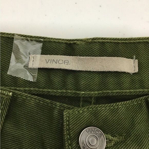 Vince Men Green Twill Denim Jeans New Size 28 - Picture 13 of 15
